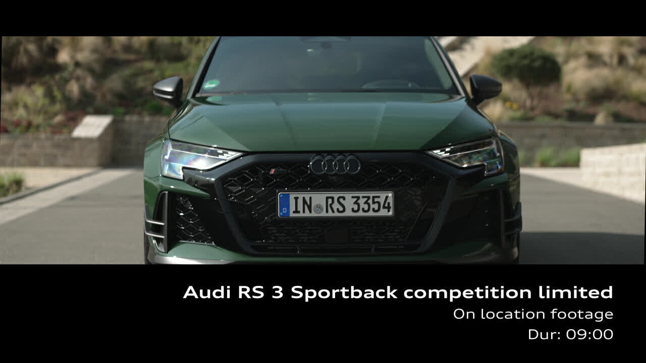 Audi RS 3 Sportback competition limited – Footage (on location)