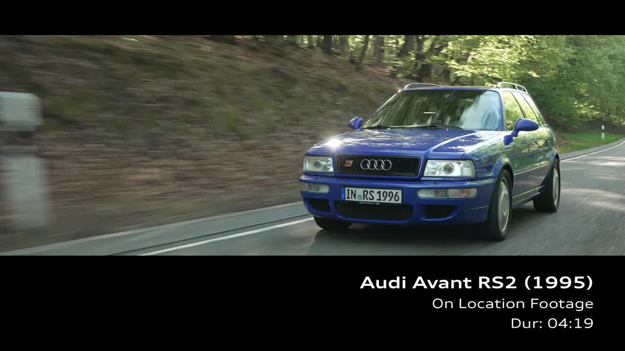 Audi Avant RS2 (1995) Nogaroblau – Footage (On-Location)