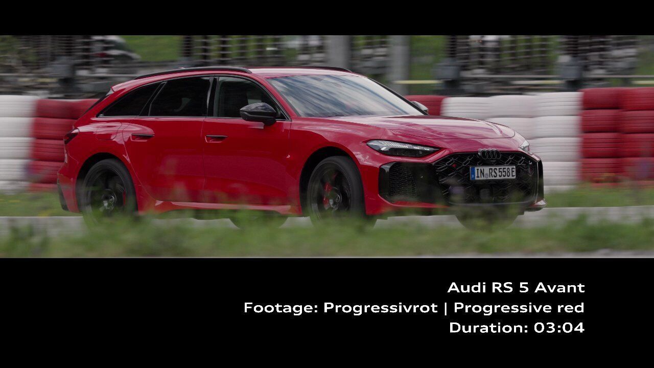 Audi RS 5 Avant Progressive red – Footage (on location)