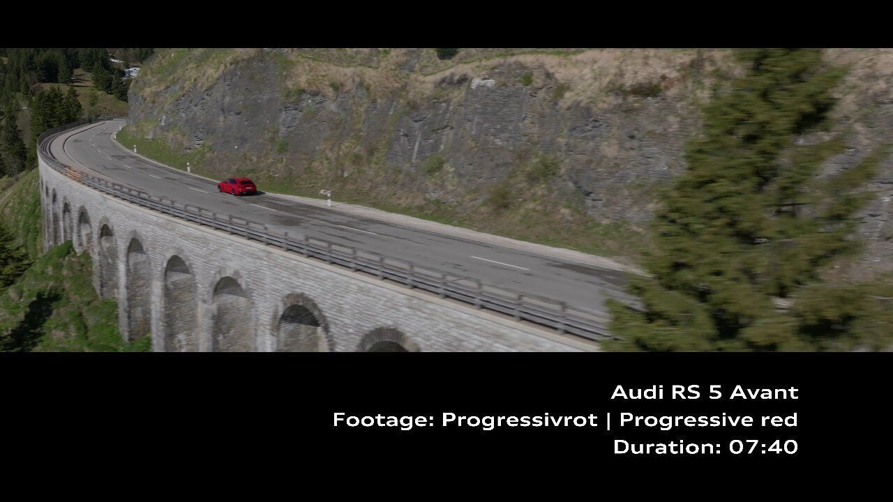 Audi RS 5 Avant Progressive red – Footage (on location)
