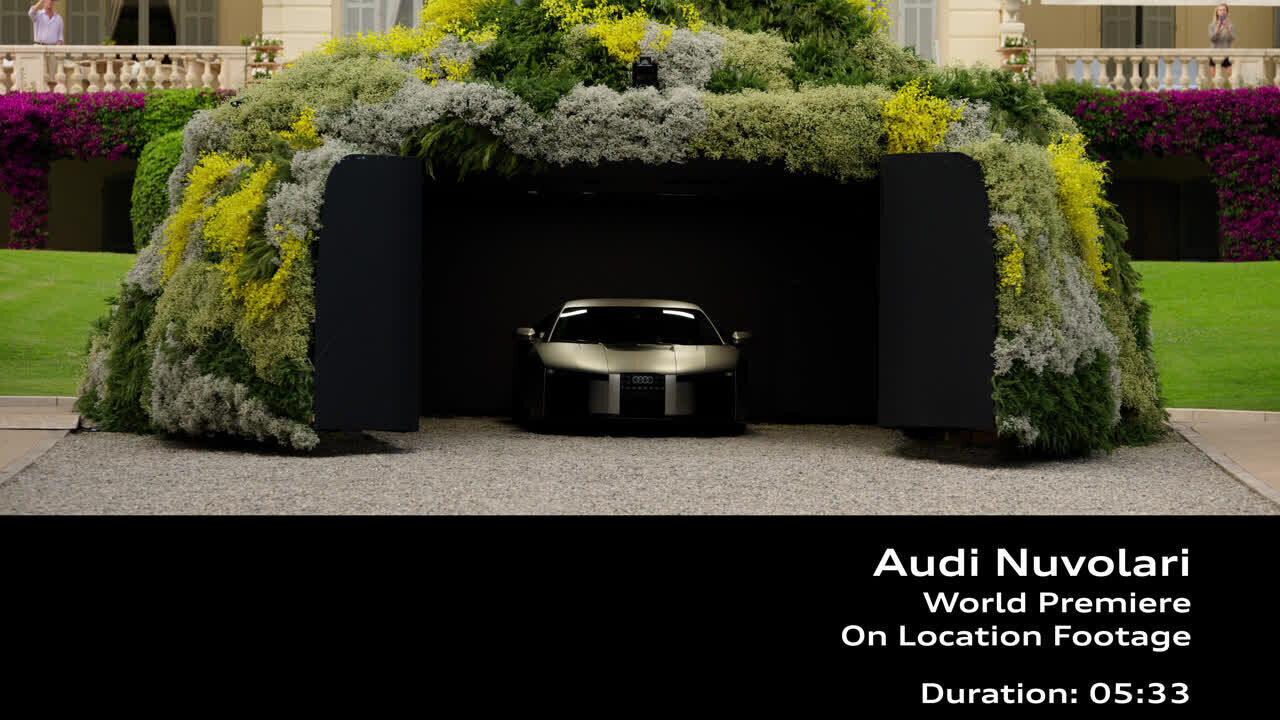 The reveal of the Audi Nuvolari – Footage (on location, vertical)