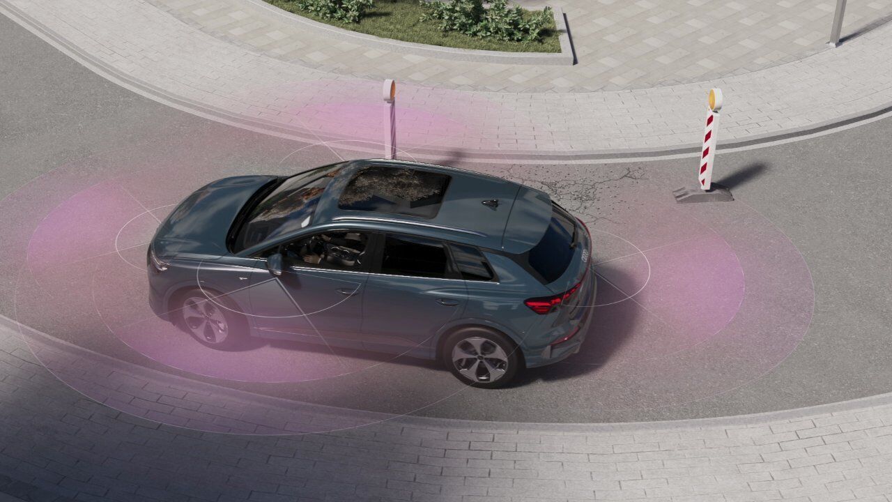 Audi Q4 e-tron – Parking and maneuvering assist functions – Animation