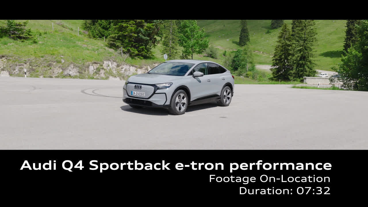 Audi Q4 Sportback e-tron performance – Footage (on location)