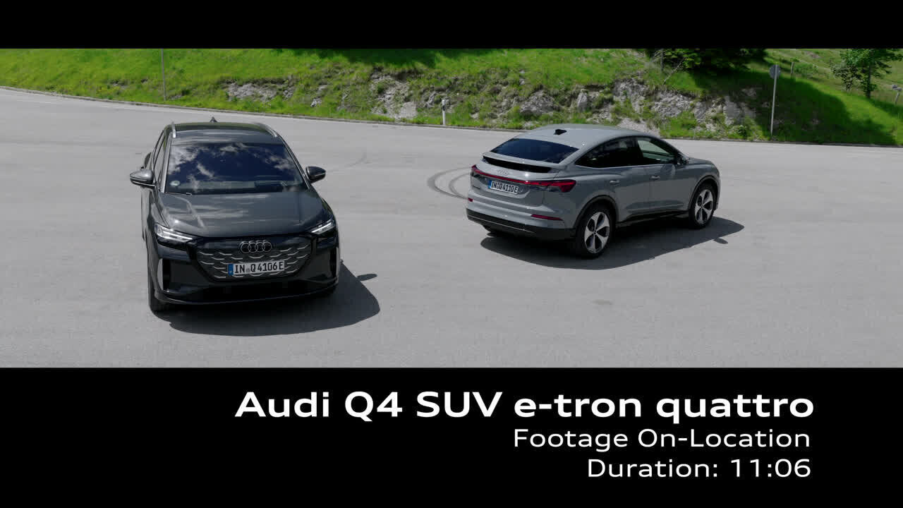 Audi Q4 SUV e-tron quattro – Footage (on location)